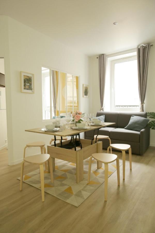Green Apartment Near Montmartre And Opera Paris Bagian luar foto